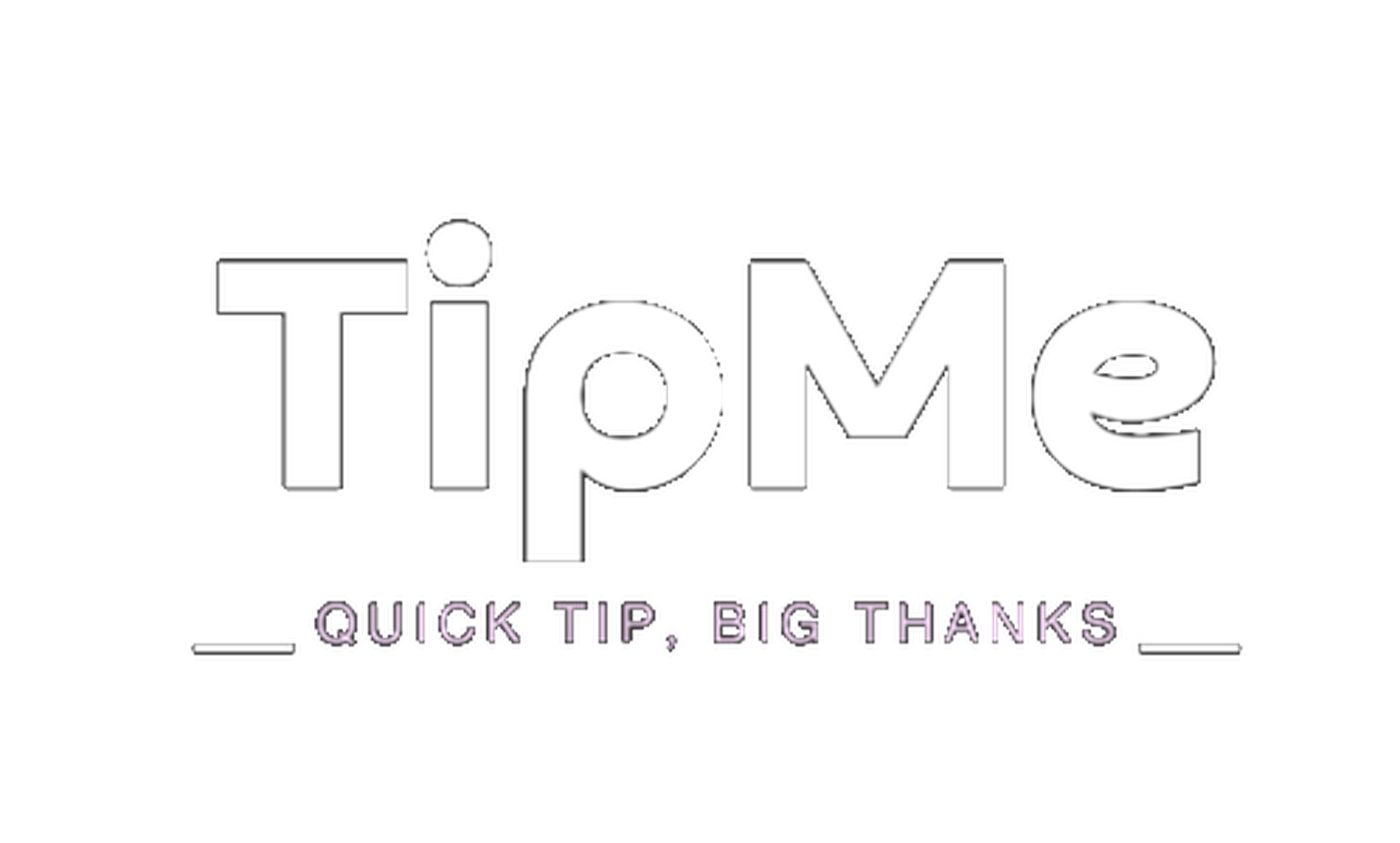 TipMe logo white